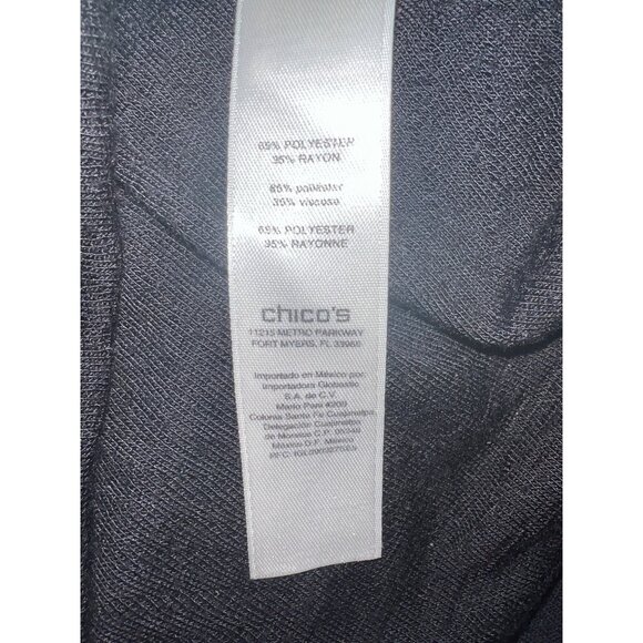 Calvin Klein Womens Black Sleeveless V-Neck Romper Large 60% Polyester 35% Rayon - Picture 4 of 4